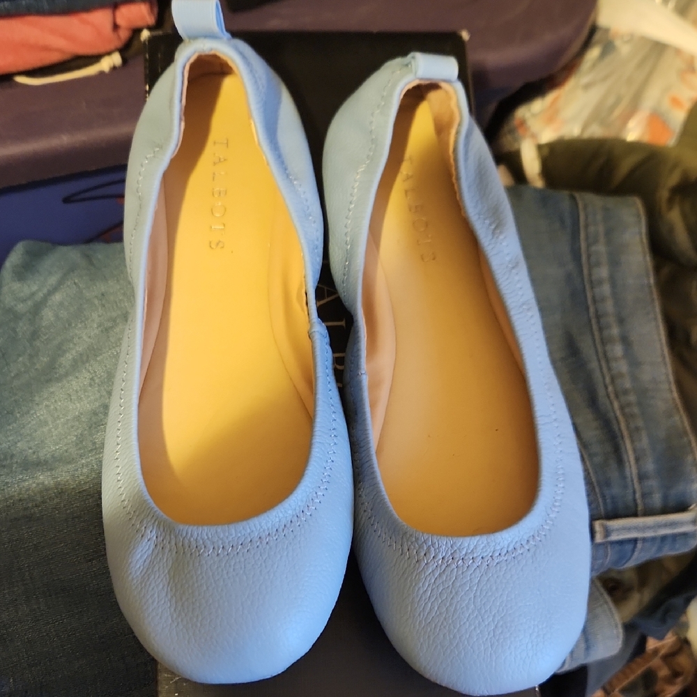 Talbots Women's Blue Ballet Flats